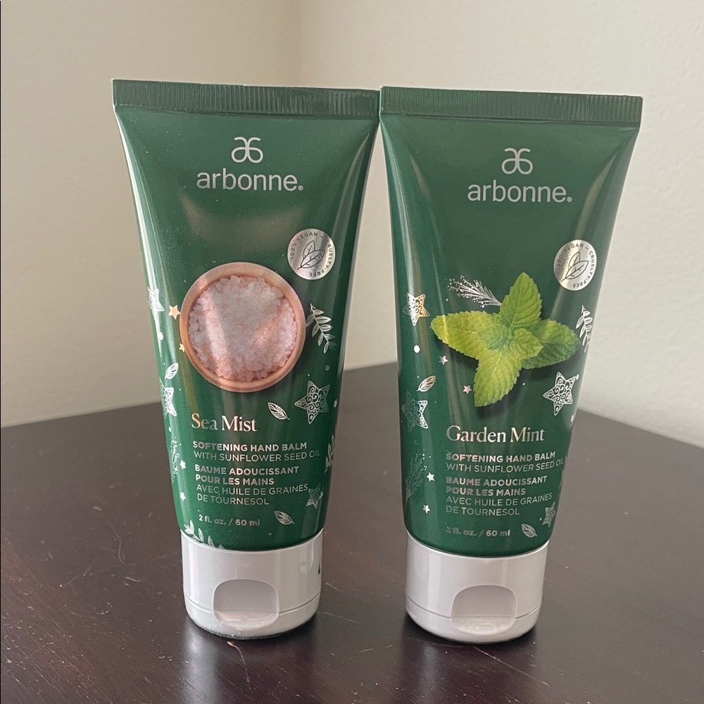 Arbonne Garden Mint & Sea Mist Hand Balms Set